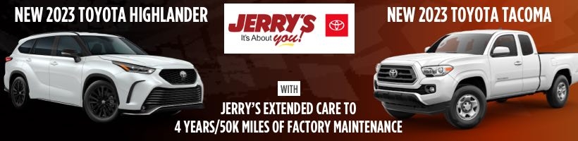 JERRY'S TOYOTA banner